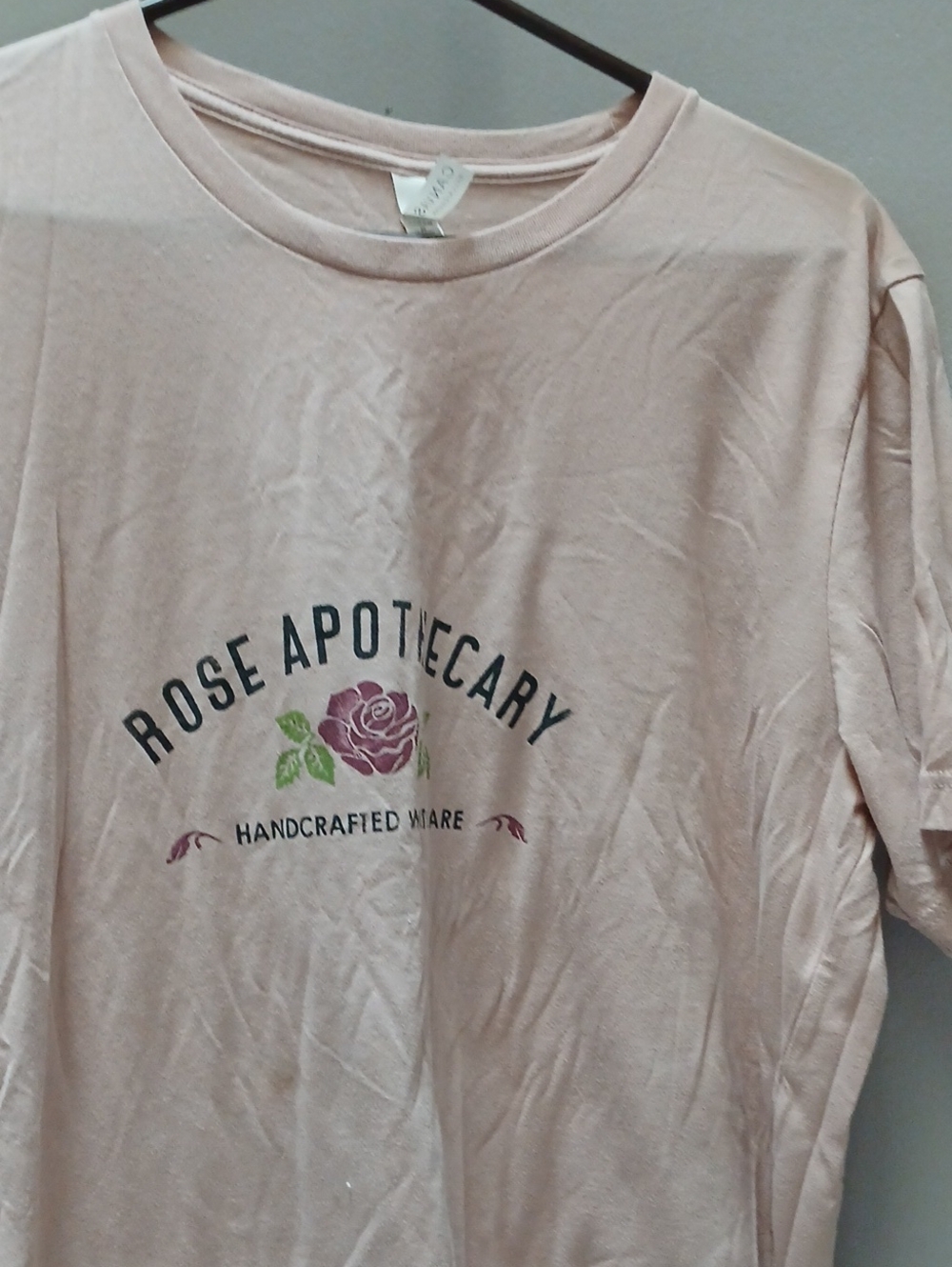 GAP Light Pink Rose Apothecary Graphic Tee